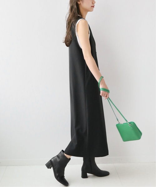 JOURNAL STANDARD relume（ジャーナルスタンダード　レリューム）の「《追加2》TRストレッチダブルボタンジャンパースカート（ワンピース・レディース・ブラック/チャコールグレー・FREE）」の14枚目の写真