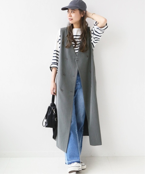 JOURNAL STANDARD relume（ジャーナルスタンダード　レリューム）の「《追加2》TRストレッチダブルボタンジャンパースカート（ワンピース・レディース・ブラック/チャコールグレー・FREE）」の16枚目の写真