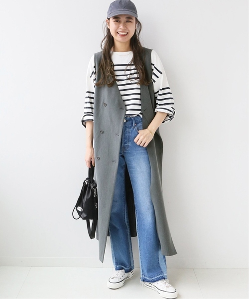 JOURNAL STANDARD relume（ジャーナルスタンダード　レリューム）の「《追加2》TRストレッチダブルボタンジャンパースカート（ワンピース・レディース・ブラック/チャコールグレー・FREE）」の17枚目の写真