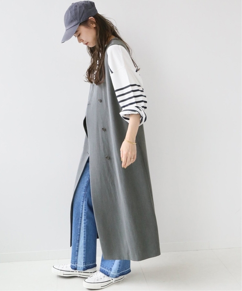 JOURNAL STANDARD relume（ジャーナルスタンダード　レリューム）の「《追加2》TRストレッチダブルボタンジャンパースカート（ワンピース・レディース・ブラック/チャコールグレー・FREE）」の21枚目の写真