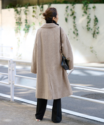 ウールモヘヤシャギーバルカラーコートを使った人気ファッション