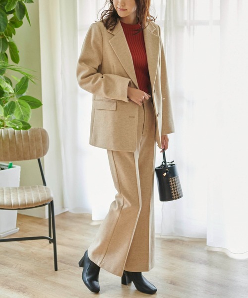 FREE'S MART（フリーズマート）の「【Sシリーズ対応】◆起毛ハイウエストフレアパンツ（その他パンツ・レディース・ベージュ/ブラック系その他/ブラウン系その他/イエロー・X-SMALL/SMALL/MEDIUM）」の5枚目の写真