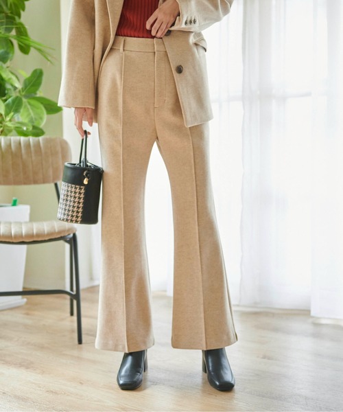 FREE'S MART（フリーズマート）の「【Sシリーズ対応】◆起毛ハイウエストフレアパンツ（その他パンツ・レディース・ベージュ/ブラック系その他/ブラウン系その他/イエロー・X-SMALL/SMALL/MEDIUM）」の9枚目の写真