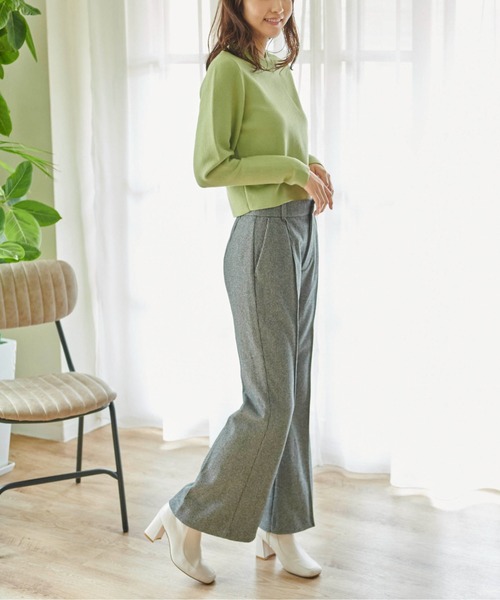 FREE'S MART（フリーズマート）の「【Sシリーズ対応】◆起毛ハイウエストフレアパンツ（その他パンツ・レディース・ベージュ/ブラック系その他/ブラウン系その他/イエロー・X-SMALL/SMALL/MEDIUM）」の10枚目の写真