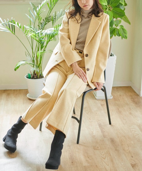 FREE'S MART（フリーズマート）の「【Sシリーズ対応】◆起毛ハイウエストフレアパンツ（その他パンツ・レディース・ベージュ/ブラック系その他/ブラウン系その他/イエロー・X-SMALL/SMALL/MEDIUM）」の14枚目の写真