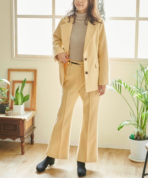 FREE'S MART（フリーズマート）の「【Sシリーズ対応】◆起毛ハイウエストフレアパンツ（その他パンツ・レディース・ベージュ/ブラック系その他/ブラウン系その他/イエロー・X-SMALL/SMALL/MEDIUM）」の18枚目の写真