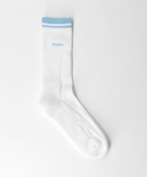 Drole De Monsieur(ドロール ド ムッシュ)の「<DROLE DE MONSIEUR> DROLE SOCKS/ソックス(ソックス/靴下・メンズ・ライトブルー/ブラウン・FREE)」の2枚目の写真