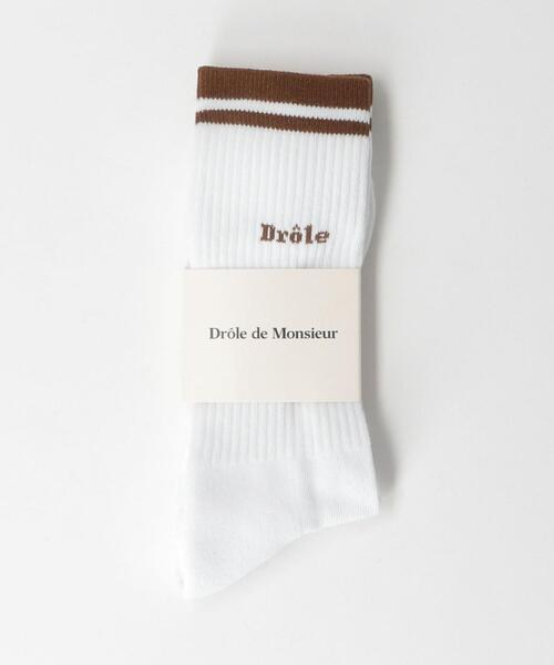 Drole De Monsieur(ドロール ド ムッシュ)の「<DROLE DE MONSIEUR> DROLE SOCKS/ソックス(ソックス/靴下・メンズ・ライトブルー/ブラウン・FREE)」の7枚目の写真