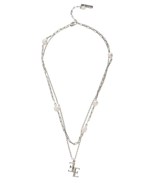 EMODA（エモダ）の「ポイントマークダブルネックレス（ネックレス・レディース・シルバー/ゴールド・FREE）」の3枚目の写真