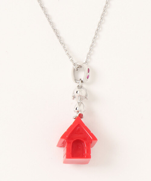 SNOOPY(スヌーピー)の「【W】【it】【SAINTS×SNOOPY】スヌーピー ドッグハウス シルバー ネックレス スヌーピーコラボアイテム(ネックレス・レディース・シルバー・FREE)」の1枚目の写真