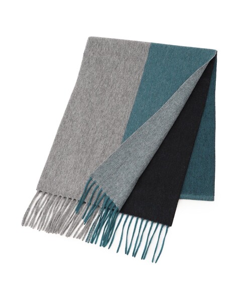 tk.TAKEO KIKUCHI（ティーケータケオキクチ）の「◆ピュアカシミヤセパレートマフラー（マフラー・メンズ・ブラック系4/アイボリー系4/ネイビー系4/ワイン系1/ダークグリーン系4・00）」の6枚目の写真