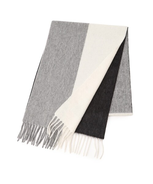 tk.TAKEO KIKUCHI（ティーケータケオキクチ）の「◆ピュアカシミヤセパレートマフラー（マフラー・メンズ・ブラック系4/アイボリー系4/ネイビー系4/ワイン系1/ダークグリーン系4・00）」の7枚目の写真