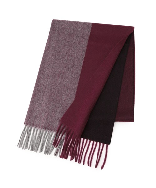 tk.TAKEO KIKUCHI（ティーケータケオキクチ）の「◆ピュアカシミヤセパレートマフラー（マフラー・メンズ・ブラック系4/アイボリー系4/ネイビー系4/ワイン系1/ダークグリーン系4・00）」の10枚目の写真