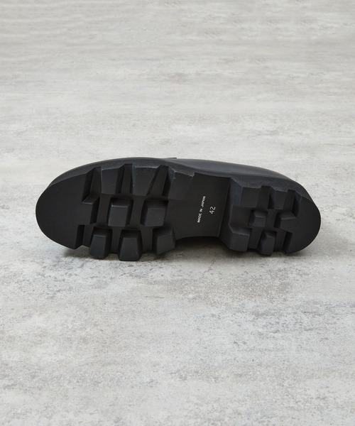 PADRONE(パドローネ)の「PADRONE パドローネ / LOAFERS with Chunky sole ローファー(チャンキーソール) トラックソール / PU8759-2304(ローファー・メンズ・ブラック・41/40/42)」の9枚目の写真