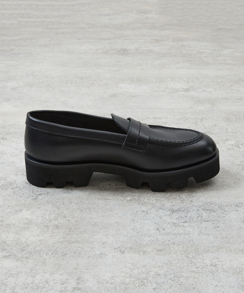 PADRONE(パドローネ)の「PADRONE パドローネ / LOAFERS with Chunky sole ローファー(チャンキーソール) トラックソール / PU8759-2304(ローファー・メンズ・ブラック・41/40/42)」の11枚目の写真