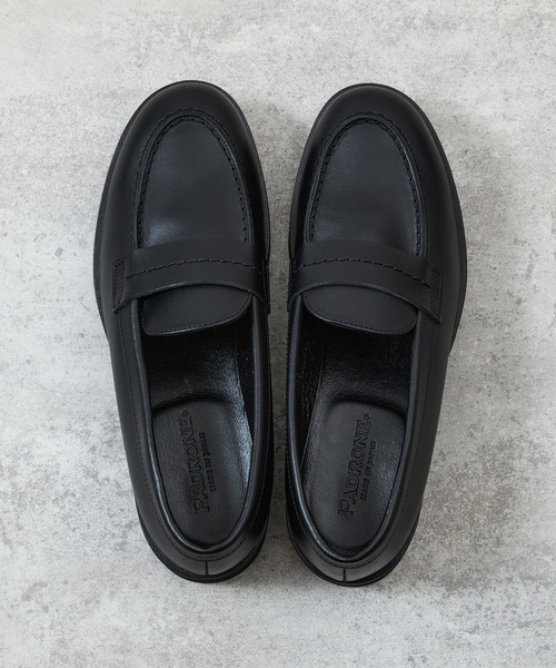PADRONE(パドローネ)の「PADRONE パドローネ / LOAFERS with Chunky sole ローファー(チャンキーソール) トラックソール / PU8759-2304(ローファー・メンズ・ブラック・41/40/42)」の12枚目の写真