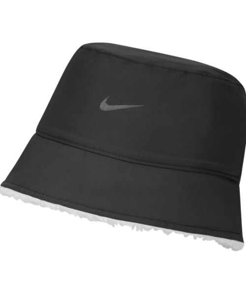 NIKE（ナイキ）の「ナイキ スポーツウェア リバーシブル フリース バケットハット / Nike Sportswear Reversible Fleece Bucket Hat（ハット・メンズ・ホワイト/ブラック・M/L/L/XL/S/M）」の4枚目の写真