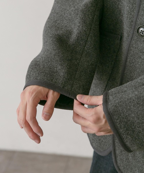 DANTON（ダントン）の「DANTON　COVERALLS JACKET（ブルゾン・メンズ・ネイビー/グリーン/ライトベージュ/ブラック・38/40/42）」の10枚目の写真