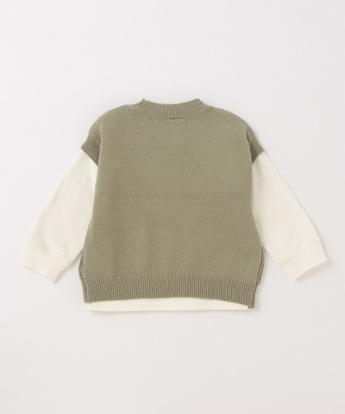 petit main(プティマイン)の「ニットベストTシャツセット(アンサンブル・キッズ・モスグリーン/ブラック・110cm/120cm/100cm/130cm/80cm/90cm)」の16枚目の写真