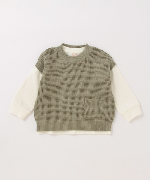 petit main(プティマイン)の「ニットベストTシャツセット(アンサンブル・キッズ・モスグリーン/ブラック・110cm/120cm/100cm/130cm/80cm/90cm)」の17枚目の写真