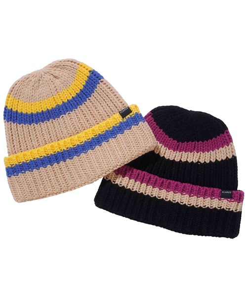 XLARGE(エクストララージ)の「LINED LOW GAUGE BEANIE(ニットキャップ/ビーニー・メンズ・ベージュ/ブラック・ONE SIZE)」の3枚目の写真