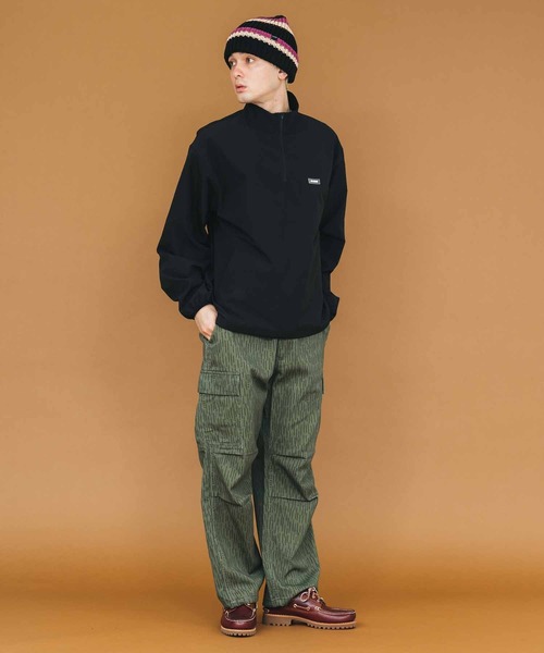 XLARGE(エクストララージ)の「LINED LOW GAUGE BEANIE(ニットキャップ/ビーニー・メンズ・ベージュ/ブラック・ONE SIZE)」の7枚目の写真