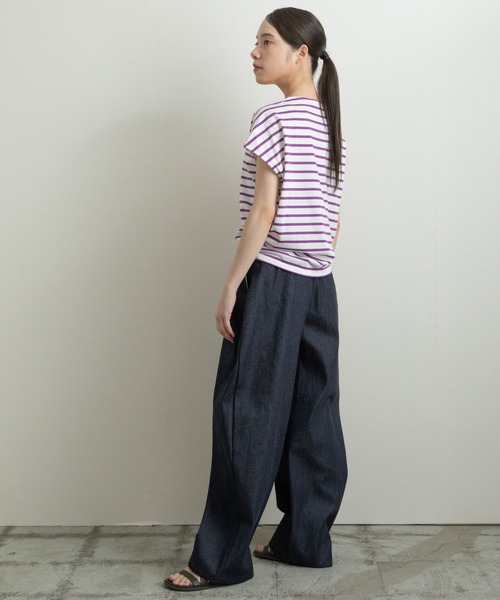 Liyoca（リヨカ）の「【Liyoca】デニムタックパンツ（デニムパンツ・レディース・ネイビー・36/38）」の21枚目の写真