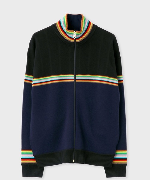 【関税込み】Paul Smith パープル ジップアップカーディガン Paul Smithのパープル ジップアップカーディガンがセール中
