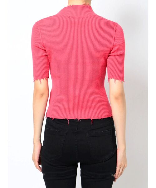 EMODA（エモダ）の「クラッシュショートリブニット（ニット/セーター・レディース・ベージュ/ピンク/その他/ブラック/ブルー・FREE）」の22枚目の写真