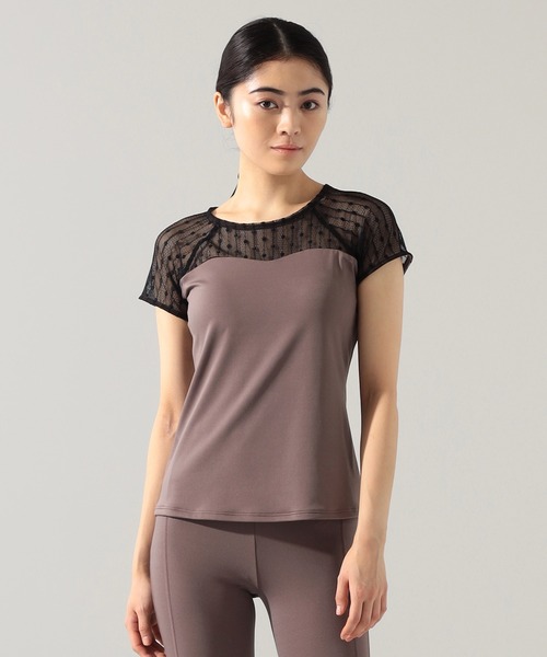 CHACOTT - Chacott BALANCE カップ付き ドットレースコンビ半袖トップ 楽天市場】Chacott BALANCE チャコット ヨガウェア トップス