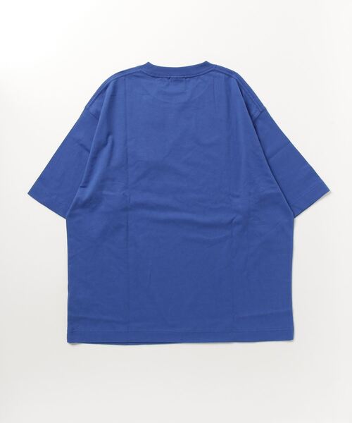 THRASHER(スラッシャー)の「【ムラサキスポーツ別注】THRASHER/スラッシャー ワンポイントロゴTシャツ 刺繍ロゴ/オーバーサイズ クルーネックTシャツ/THMM-002 FLAME(Tシャツ/カットソー・メンズ・グリーン系その他/ブルー系その他/ブラック×イエロー/ホワイト×パープル・M/L/XL)」の5枚目の写真