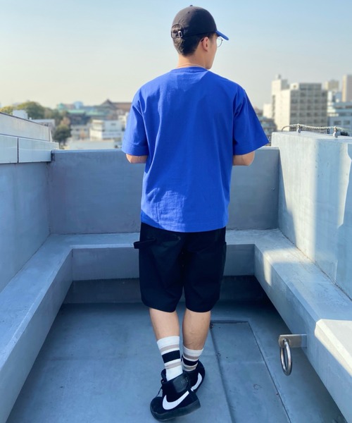 THRASHER(スラッシャー)の「【ムラサキスポーツ別注】THRASHER/スラッシャー ワンポイントロゴTシャツ 刺繍ロゴ/オーバーサイズ クルーネックTシャツ/THMM-002 FLAME(Tシャツ/カットソー・メンズ・グリーン系その他/ブルー系その他/ブラック×イエロー/ホワイト×パープル・M/L/XL)」の18枚目の写真