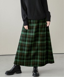 Aラインチェック柄スカート
