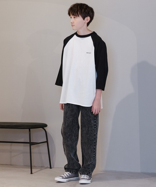 GLOBAL WORK（グローバルワーク）の「大人見えデニムパンツ/AND YUA ANY/162731（デニムパンツ・キッズ・ライトブルー/ブラック・160cm/150cm）」の3枚目の写真