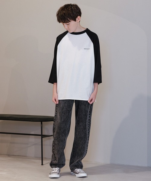 GLOBAL WORK（グローバルワーク）の「大人見えデニムパンツ/AND YUA ANY/162731（デニムパンツ・キッズ・ライトブルー/ブラック・160cm/150cm）」の5枚目の写真