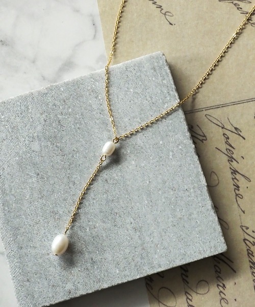 Riberry（リベリー）の「パールY字/ウェーブモチーフ ネックレス（ネックレス・レディース・A/B/C・FREE）」の2枚目の写真