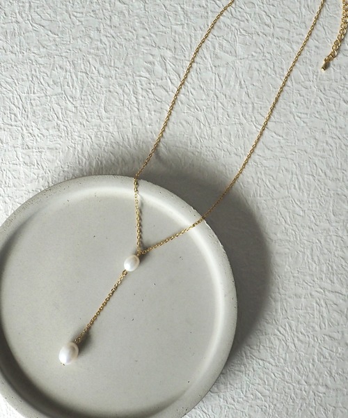 Riberry（リベリー）の「パールY字/ウェーブモチーフ ネックレス（ネックレス・レディース・A/B/C・FREE）」の4枚目の写真