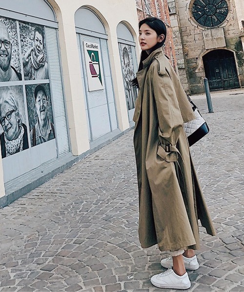 meJane（ミージェーン）の「キャンディースリーブクラシカル大人トレンチコート（トレンチコート・レディース・ベージュ・FREE）」の7枚目の写真