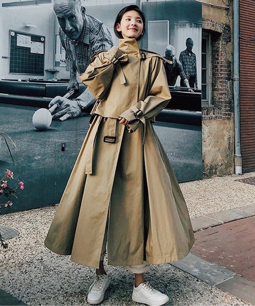 meJane（ミージェーン）の「キャンディースリーブクラシカル大人トレンチコート（トレンチコート・レディース・ベージュ・FREE）」の10枚目の写真