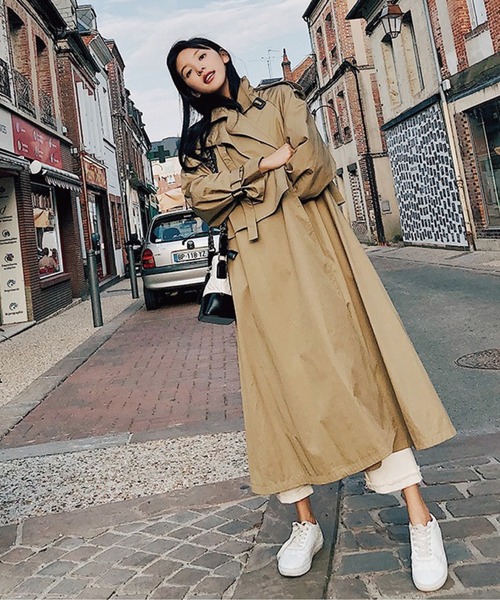 meJane（ミージェーン）の「キャンディースリーブクラシカル大人トレンチコート（トレンチコート・レディース・ベージュ・FREE）」の11枚目の写真