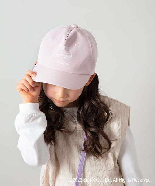 a.v.v（アーヴェヴェ）の「[KIDS]すみっコぐらしキャップ（キャップ・キッズ・ベージュ/ライトブルー/ライトピンク・56）」の13枚目の写真