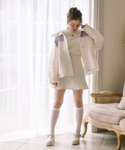 OLIVE des OLIVE（オリーブデオリーブ）の「【WEB限定カラー有】マーメイドミニスカート（スカート・レディース・オフホワイト/ベージュ/サックスブルー/チャコールグレー/ブラック・FREE）」の13枚目の写真