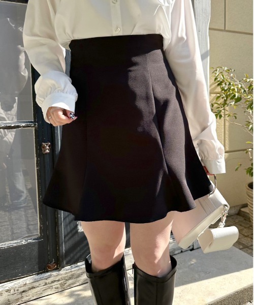 OLIVE des OLIVE（オリーブデオリーブ）の「【WEB限定カラー有】マーメイドミニスカート（スカート・レディース・オフホワイト/ベージュ/サックスブルー/チャコールグレー/ブラック・FREE）」の21枚目の写真