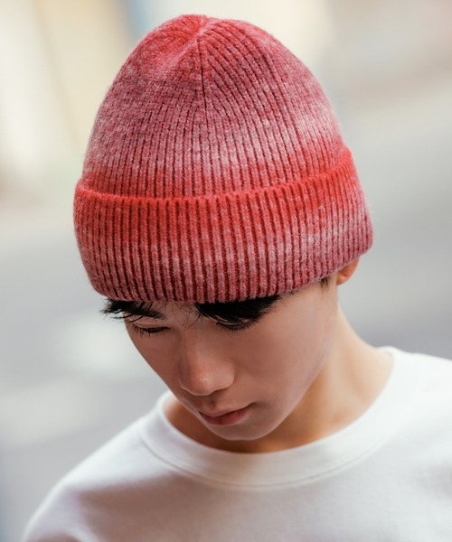 improves(インプローブス)の「グラデーション ニットキャップ(ニットキャップ/ビーニー・メンズ・ブラウン/レッド/ブラック/グレイッシュベージュ/ホワイト・FREE)」の5枚目の写真