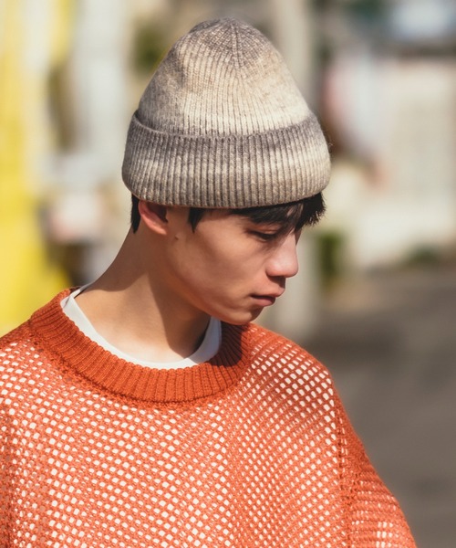 improves(インプローブス)の「グラデーション ニットキャップ(ニットキャップ/ビーニー・メンズ・ブラウン/レッド/ブラック/グレイッシュベージュ/ホワイト・FREE)」の17枚目の写真