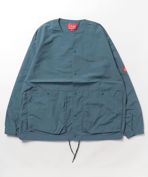 Manhattan Portage(マンハッタンポーテージ)の「Collarless Coach Jacket(ナイロンジャケット・メンズ・カーキ/ブラック/ブルー・SMALL/LARGE/MEDIUM/X-LARGE)」の16枚目の写真