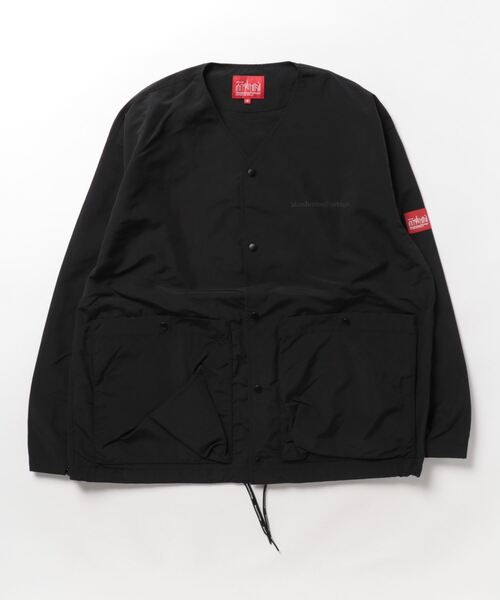 Manhattan Portage(マンハッタンポーテージ)の「Collarless Coach Jacket(ナイロンジャケット・メンズ・カーキ/ブラック/ブルー・SMALL/LARGE/MEDIUM/X-LARGE)」の14枚目の写真