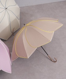 Pal collection | 《UV対応・晴雨兼用》バイカラーパイピングはなびら傘(長傘)