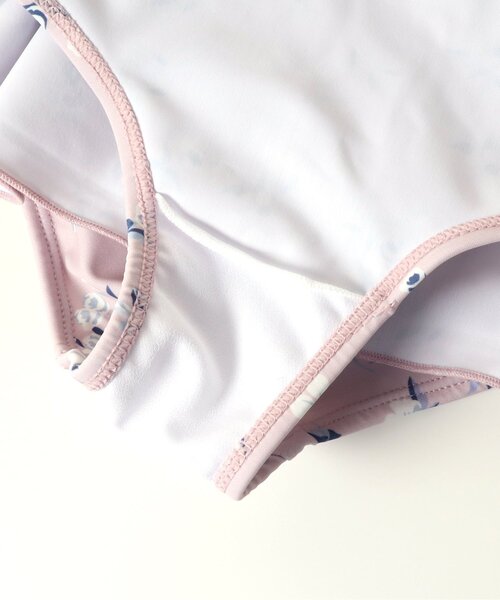 apres les cours（アプレレクール）の「【UVカット】ナチュラル花柄バックリボンワンピース水着（水着・キッズ・ピンク/ミント・130/100/90/80/140/120/110）」の12枚目の写真