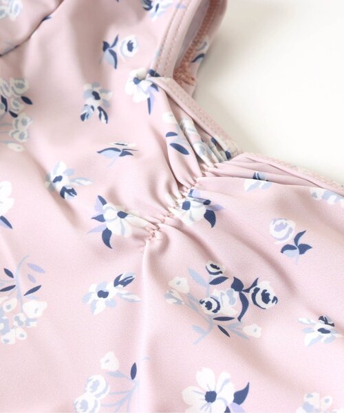 apres les cours（アプレレクール）の「【UVカット】ナチュラル花柄バックリボンワンピース水着（水着・キッズ・ピンク/ミント・130/100/90/80/140/120/110）」の18枚目の写真